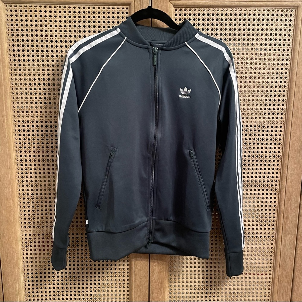 women's adidas track jacket Size S Green